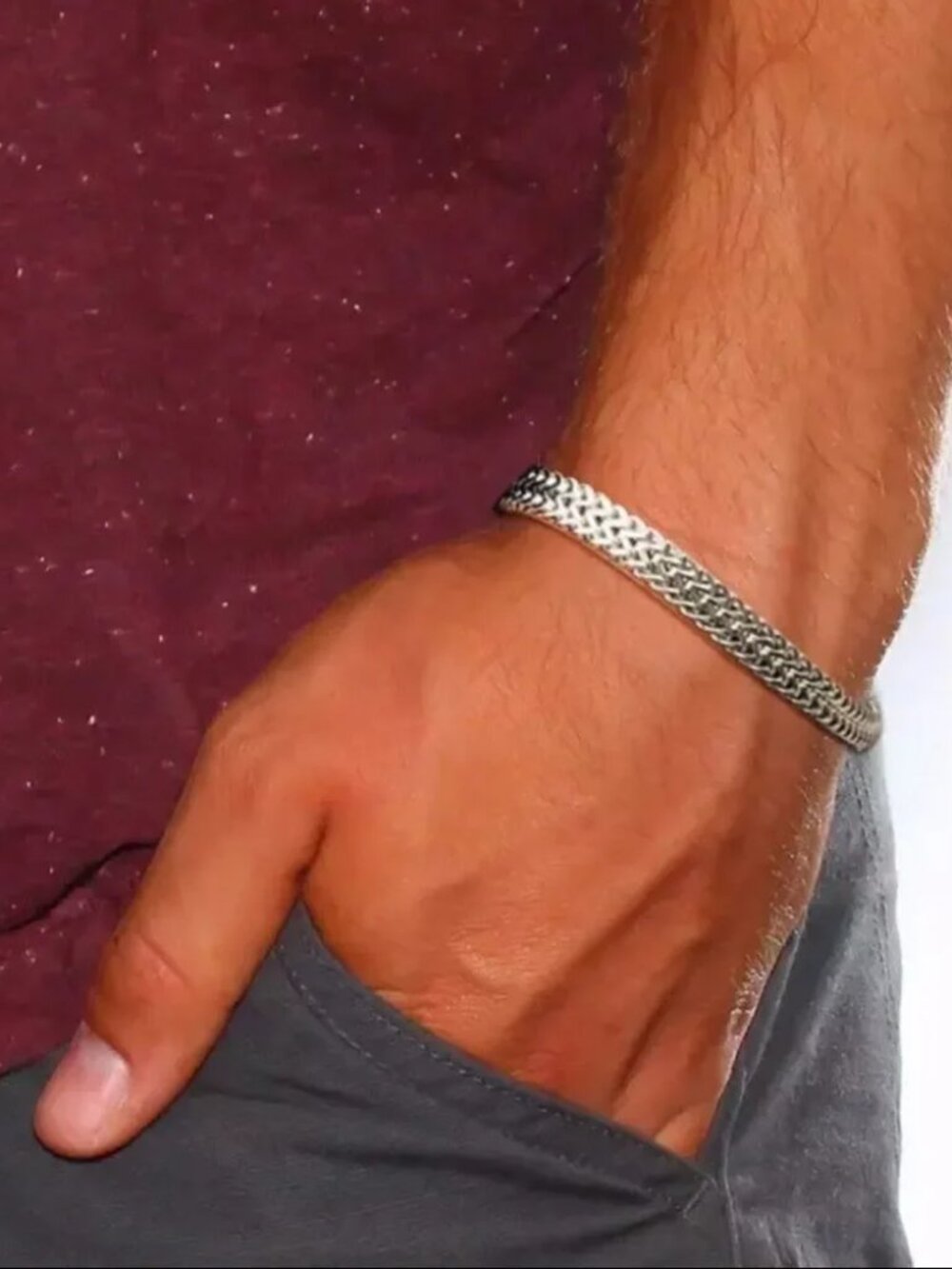 Stylish Stainless Steel Bracelet for Men